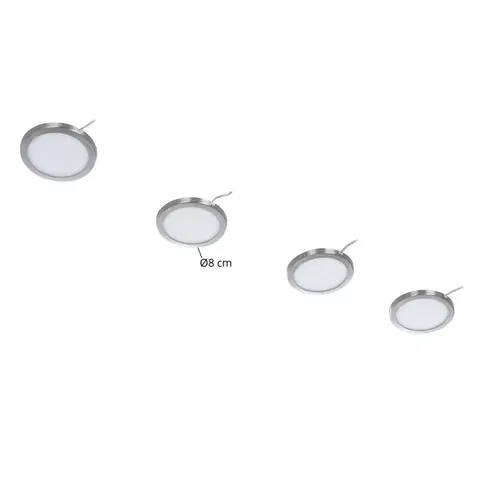 Ďalšie nábytkové svetlá PRIOS Prios Jopos nábytkové LED svietidlo v sade 4 kusov