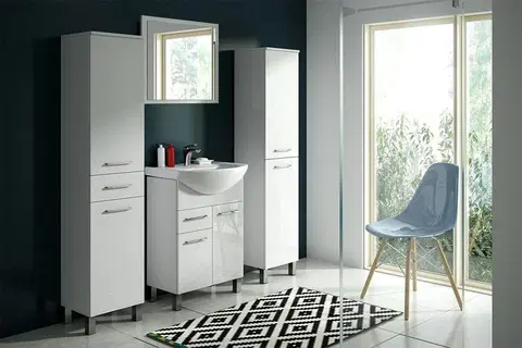 Kúpeľňový nábytok HOPA - Skrinka s umývadlom RINO 45/55/65 - Šírka skriniek - preč - 45 cm OLNRINO245 + OLKE6045