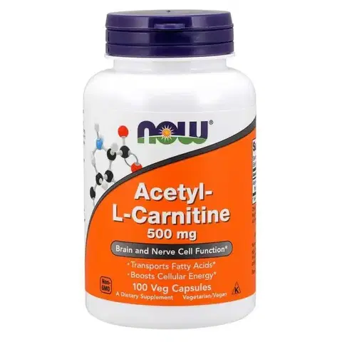 L-Karnitín NOW Foods Acetyl L-Karnitín 500 mg 100 kaps.