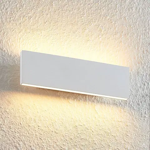 Nástenné svietidlá Lindby Lindby Ignazia LED nástenná lampa, 28 cm, biela