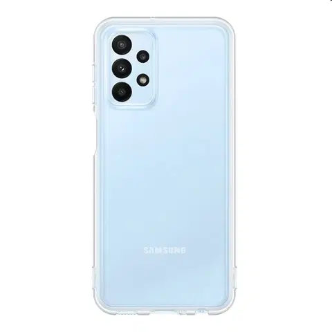 Puzdrá na mobilné telefóny Zadný kryt Soft Clear Cover pre Samsung Galaxy A23, transparent EF-QA235TTEGWW