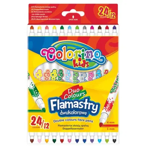 Hračky PATIO - Colorino fixy  Duo 12ks / 24 farieb