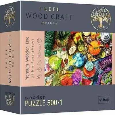 500 dielikov Trefl Drevené puzzle Farebné koktaily 501 Trefl