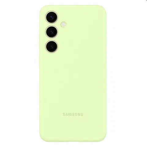 Puzdrá na mobilné telefóny Puzdro Silicone Cover pre Samsung Galaxy S24 Plus, light green EF-PS926TGEGWW