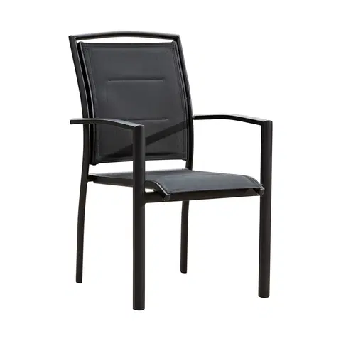 Záhradné stoličky a kreslá NABBI Vita záhradná stolička čierna