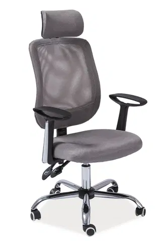 Kancelárske stoličky Kancelárske kreslo K-118, šedé