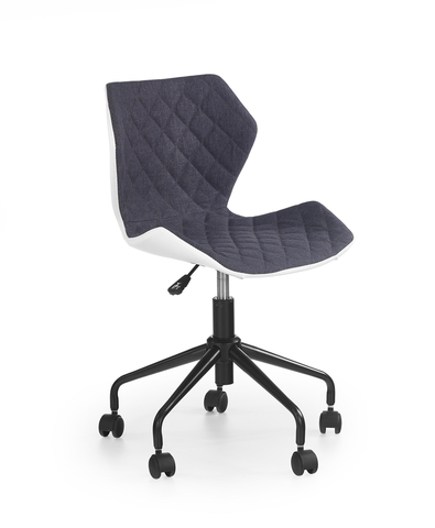 Kancelárske stoličky HALMAR Matrix detská stolička na kolieskach sivá / biela