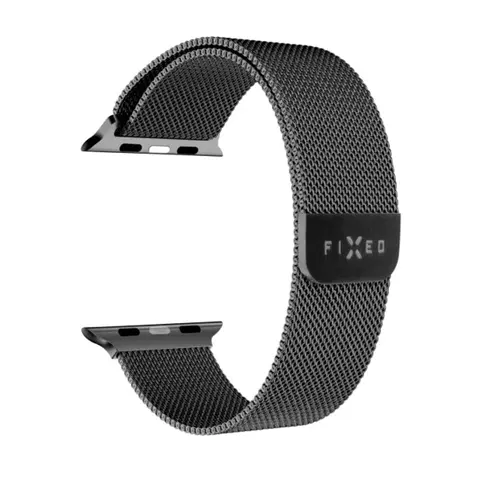 Príslušenstvo k wearables FIXED Mesh Strap for Apple Watch 42/44/45 mm, black, vystavený, záruka 21 mesiacov