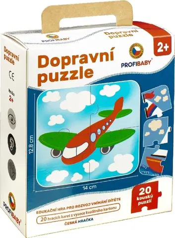 Hračky puzzle PROFIBABY - Puzzle dopravné 4-dielne
