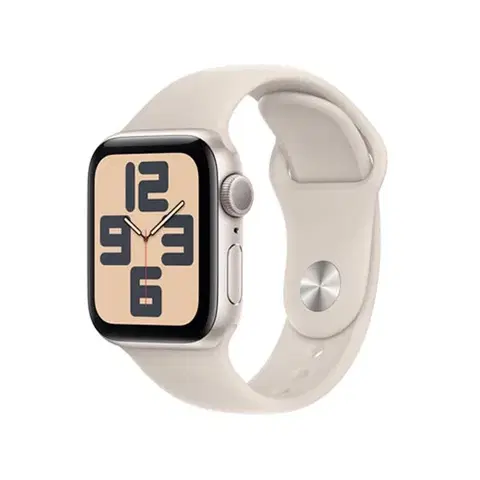 Inteligentné hodinky Apple Watch SE GPS 44mm Starlight Aluminium Case with Starlight Sport Band - M/L