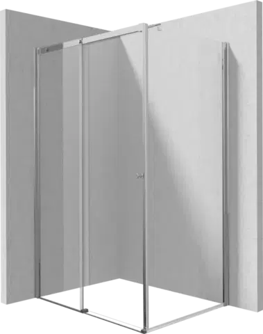Sprchovacie kúty DEANTE/S - Sprchovací kút posuvné dvere 140 pevná stena 110 KTS_031P+KTSP014P+KTS_0P1X KERRIA/0283