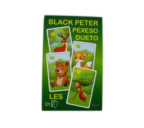 Hračky spoločenské hry - hracie karty a kasíno HYDRODATA - Čierny Peter - LES