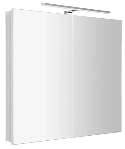 Kúpeľňový nábytok SAPHO - GRETA galérka s LED osvetlením, 81x70x14cm, biela mat GR080-0031