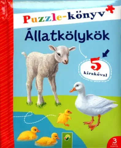 Pre deti a mládež - ostatné Puzzle-könyv - Állatkölykök