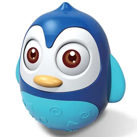 Zvukové a svietiace hračky BAYO - Kývajúca sa hračka tučniak blue