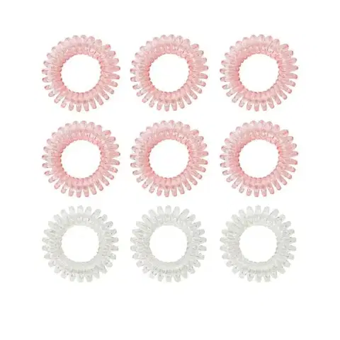 Ostatné príslušenstvo pre cvičenie BeastPink Set špirálových gumičiek do vlasov pink