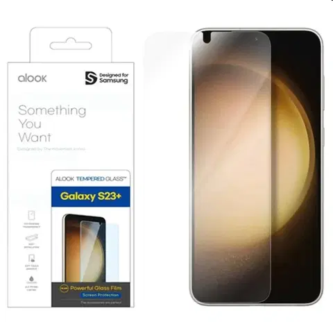 Ochranné fólie pre mobilné telefóny Originálne ochranné sklo pre Samsung Galaxy S23 Plus GP-TTS916MVATW