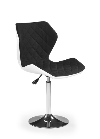 Barové stoličky HALMAR Matrix 2 barová stolička čierna / biela / chróm