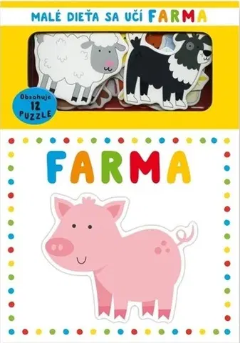 Leporelá, krabičky, puzzle knihy Malé dieťa sa učí: Farma - Williams Gareth