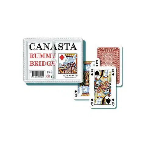 Hračky rodinné spoločenské hry WIKY - Karty kanasta - plast