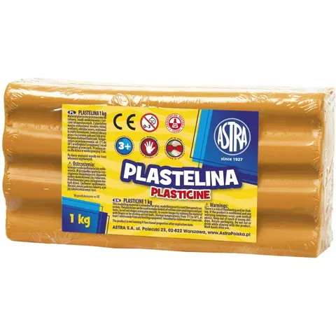 Hračky ASTRA - Plastelína 1kg Oranžová, 303111005