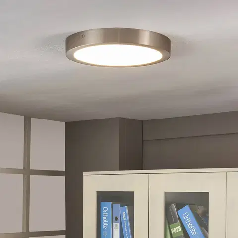 Stropné svietidlá Lindby Stropné LED svietidlo Milea v okrúhlom tvare