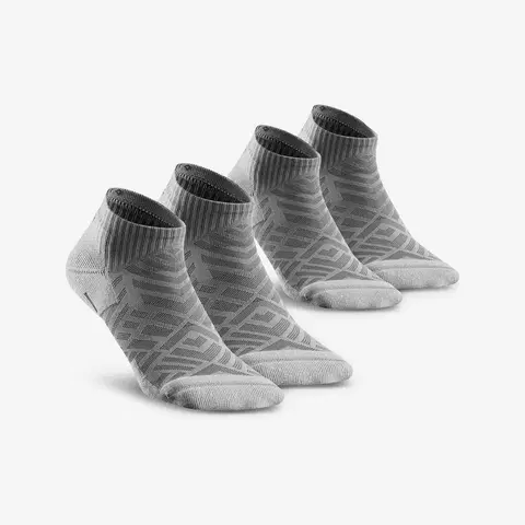 ponožky Ponožky Hike 100 nízke sivé 2 páry