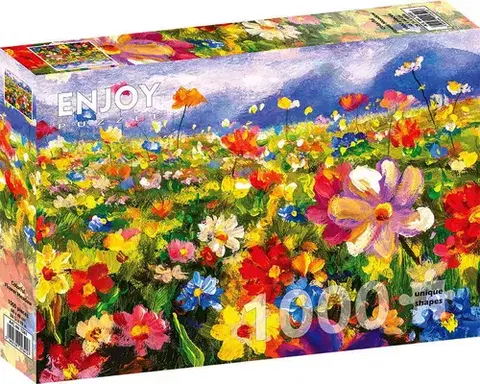 1000 dielikov Enjoy Puzzle Farebná kvetinová lúka 1000 Enjoy