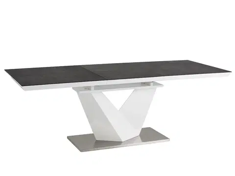 Jedálenské stoly Rozkladací jedálenský stôl ALARAS II Signal 160x90 cm