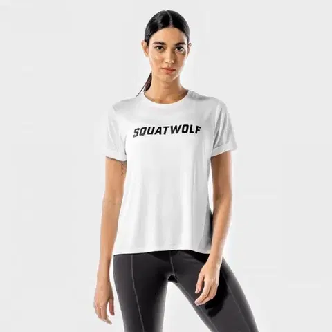 Tričká a tielka SQUATWOLF Dámske tričko Iconic White  XS