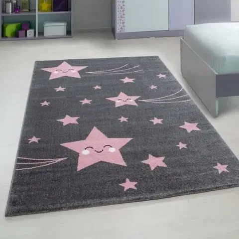 Koberce a koberčeky Vopi Kusový detský koberec Kids 610 pink, 80 x 150 cm