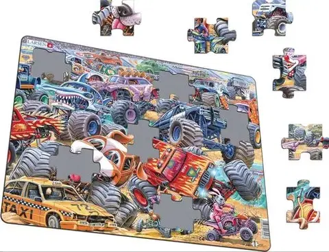 LARSEN puzzle Larsen Puzzle Puzzle Monster Truck - Preteky Larsen PG5-ZZ