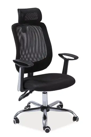 Kancelárske stoličky Kancelárske kreslo K-118, čierne