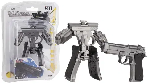 Hračky roboti WIKY - Robot-pištoľ 2v1,11cm