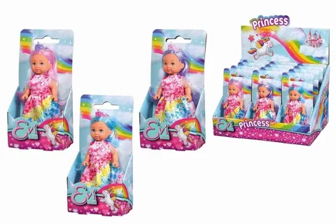 Hračky bábiky SIMBA - Bábika Evička princezná, dp12, Mix Produktov