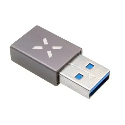 Dáta príslušenstvo FIXED Link Redukcia z hliníka USB-C na USB-A, sivý FIXA-CU-GR