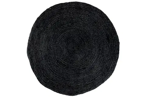 Koberce Norddan Dizajnový okrúhly koberec Kaitlin 180 cm tmavosivý