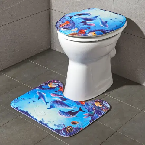 Doplnky 2-dielna kúpeľňová súprava „Delfíny“