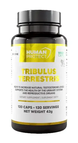 Anabolizéry a NO doplnky Tribulus Terrestris 98 % - Human Protect 120 kaps.