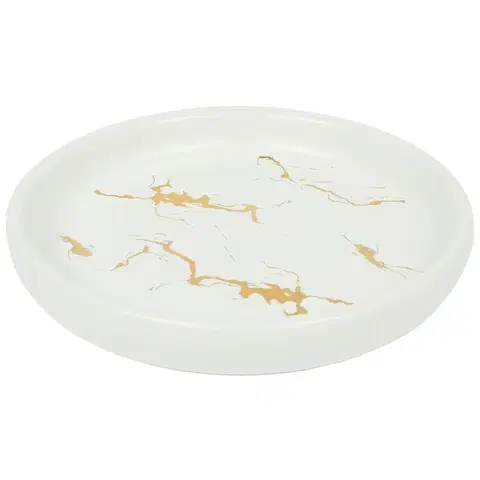 Kúpeľňové doplnky Mydelnička Gold Line keramika biela/zlatá CST-1777 41