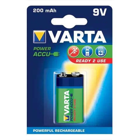 Akumulátory Varta 9V blok 56722 Nabíjacia batéria 8,4 V 200 m/Ah