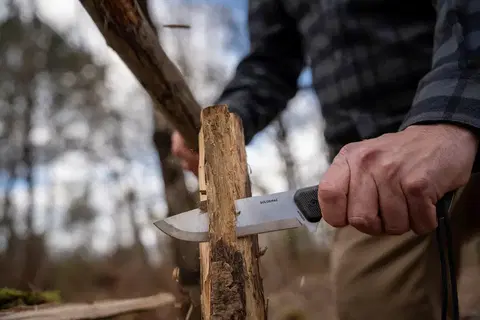 poľovníc Poľovnícky nôž Sika 90 FR s pevnou čepeľou 13 cm s kaki rukoväťou