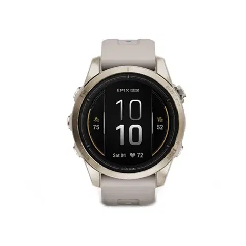 GPS navigácie Garmin epix Pro (g2) Sapphire, 42mm, Soft Gold, Light sand band