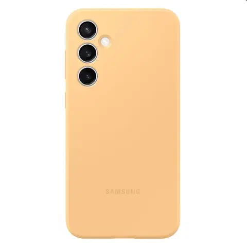 Puzdrá na mobilné telefóny Zadný kryt Silicone Cover pre Samsung Galaxy S23 FE, marhuľová EF-PS711TOEGWW