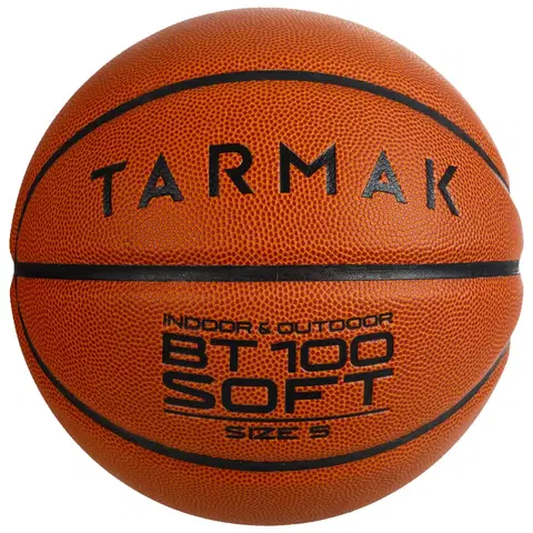 lopty Basketbalová lopta BT100 veľkosť 5, pre deti do 10 rokov oranžová