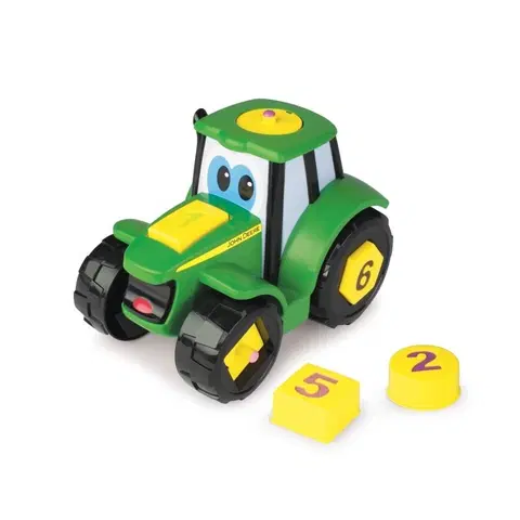 Náučné hračky WIKY - John Deere Traktor Johnny s číslami 21cm