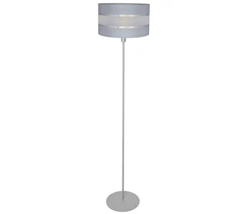 Lampy  Stojacia lampa HELEN 1xE27/60W/230V šedá/strieborná 