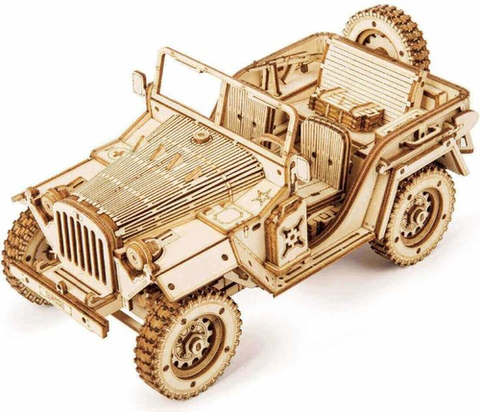 3D puzzle 3D Creative Drevené 3D puzzle Vojenské terénne auto