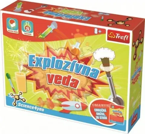 Kreatívne a výtvarné hračky TREFL - Explozívna vedecká hra 25 experimentov Science 4 you