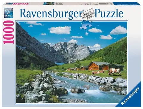 Hračky puzzle RAVENSBURGER - Rakúske hory 1000 dielikov